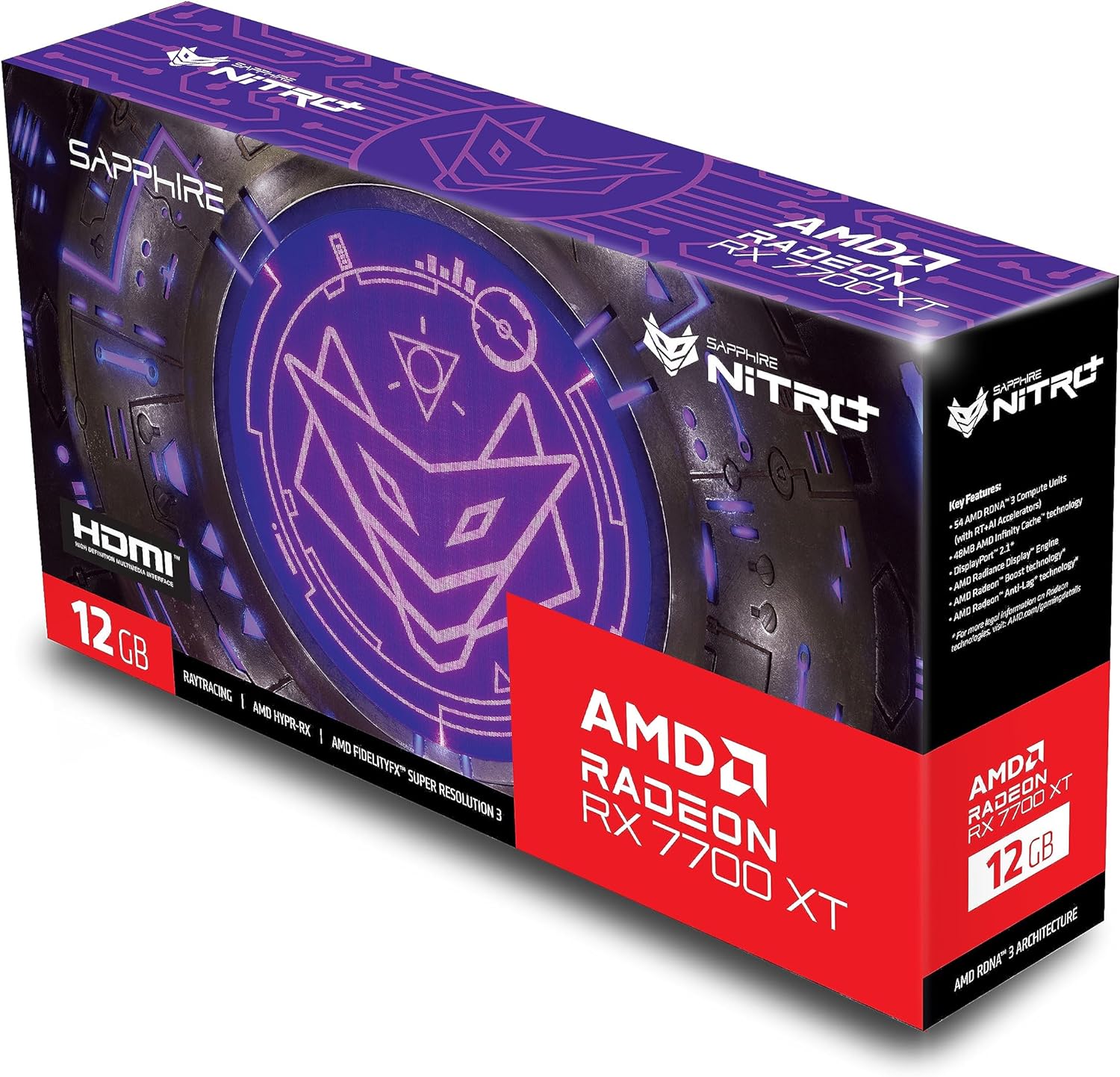 Sapphire Nitro+ AMD Radeon RX 7700 XT 12GB Sapphire Nitro+ AMD Radeon RX 7700 XT 12GB